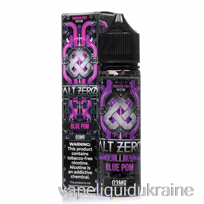 Vape Liquid Ukraine Blue Pom - Alt Zero - 60mL 3mg